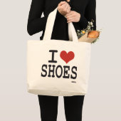 Ik hou van Shoes Grote Tote Bag (Voorkant (product))