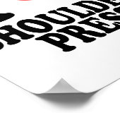 Ik hou van shoulder press poster (Hoek)