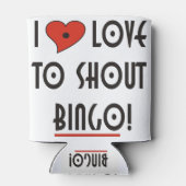 Ik hou van Shout Bingo Blikjeskoeler (Achterkant)