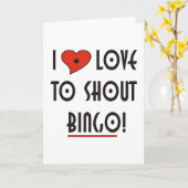 Ik hou van Shout Bingo Kaart (Gele Bloem)