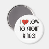 Ik hou van Shout BINGO Magneet (Voorkant / Achterkant)