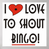 Ik hou van Shout Bingo Poster (Voorkant)