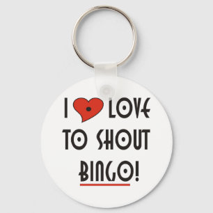Ik hou van Shout BINGO Sleutelhanger