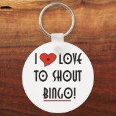 Ik hou van Shout BINGO Sleutelhanger (Voorkant)
