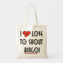 Ik hou van Shout Bingo Tote Bag