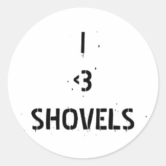 Ik hou van shovels sticker