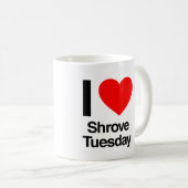 ik hou van shrove dinsdag koffiemok (Voorkant rechts)