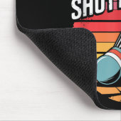 Ik hou van shuttles en badminton muismat (Hoek)