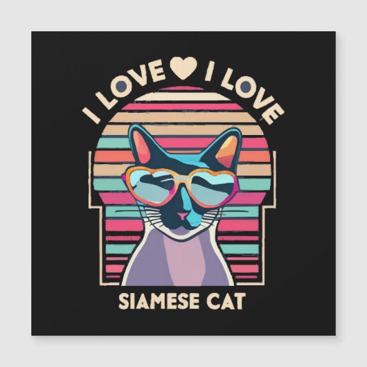 Ik hou van Siamese kat (Voorkant)