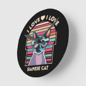 Ik hou van Siamese kat Ronde Klok (Hoek)