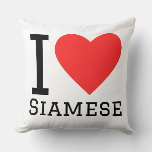 Ik hou van Siamese Kussen