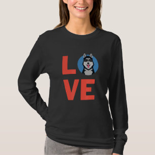 Ik hou van Siberian Husky Dog Puppy Pet Owner and  T-shirt