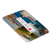 Ik hou van Sicilië fotocollage souvenir Magneet (Rechterzijde)