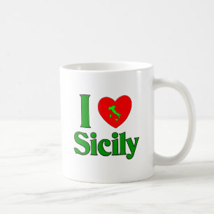 Ik hou van Sicilië Italië Koffiemok