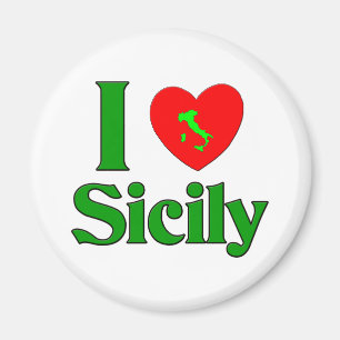 Ik hou van Sicilië Italië Magneet