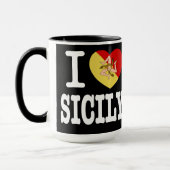 Ik hou van Sicilië nieuwigheid Mok (Links)