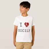 Ik hou van Sicilië T-shirt (Voorkant volledig)