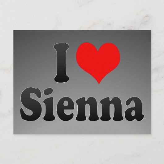 Ik hou van Sienna Briefkaart (Voorkant)