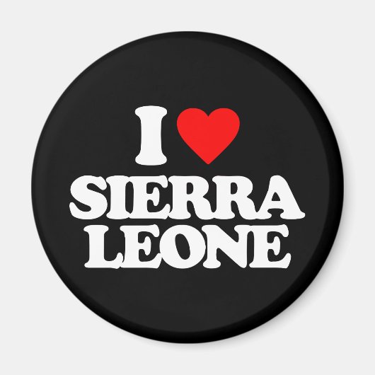 IK HOU VAN SIERRA LEONE MAGNEET (Voorkant)
