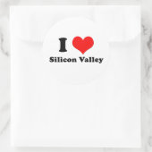 Ik hou van Silicon Valley Sticker (Tas)