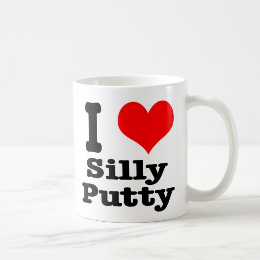 Ik HOU van Silly Putty Koffiemok (Rechts)