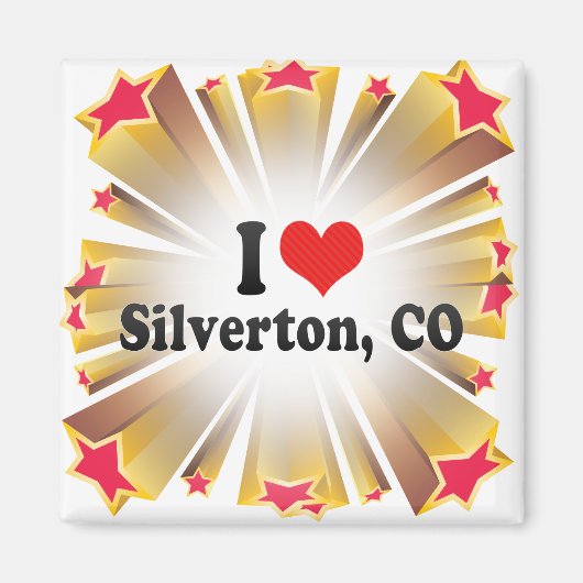 Ik hou van Silverton, CO Magneet (Voorkant)