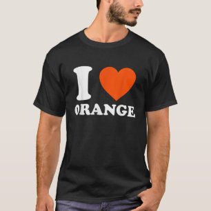 Ik hou van Sinaasappel I Hart Sinaasappel Squad Fu T-shirt