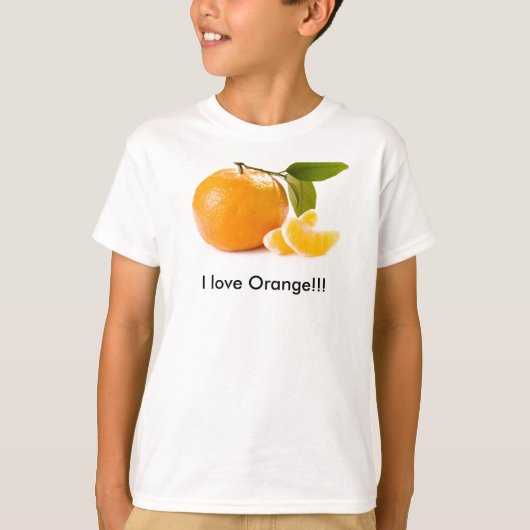 Ik hou van Sinaasappel!!! T-shirt (Voorkant)