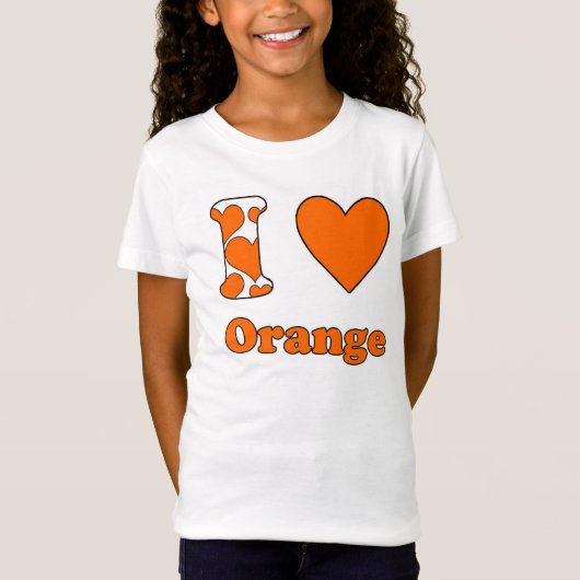 Ik hou van Sinaasappel T-shirt (Voorkant)