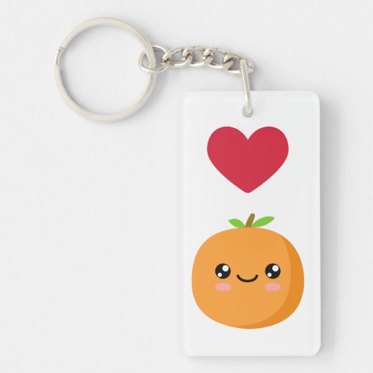 Ik hou van Sinaasappels Sleutelhanger (Voorkant)