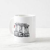 Ik hou van Singapore Koffiemok (Voorkant links)