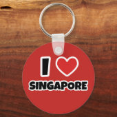 Ik hou van Singapore Sleutelhanger (Voorkant)