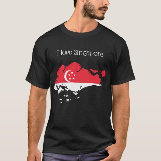 Ik hou van Singapore T-Shirt (Voorkant)