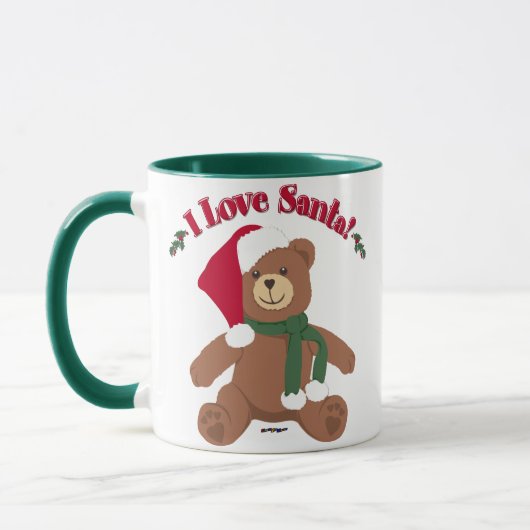 Ik hou van Sinterklaas! Kerst Teddybeer Mok (Links)