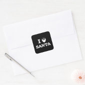 Ik hou van Sinterklaas Vierkante Sticker