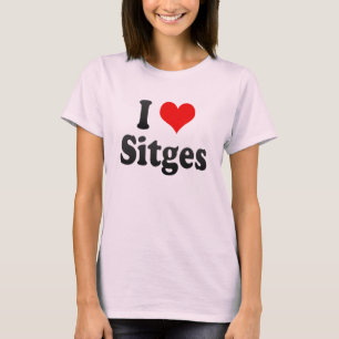Ik hou van Sitges, Spanje. Me Encanta Sitges, Span T-shirt