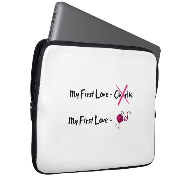 Ik hou van Sitting Laptop Sleeve (Voorkant Rechts)