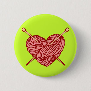 Ik hou van Sitting Ronde Button 5,7 Cm