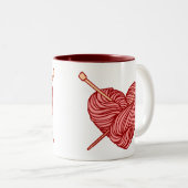 Ik hou van Sitting Tweekleurige Koffiemok (Voorkant rechts)