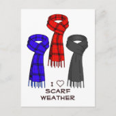 Ik hou van sjaals! briefkaart (Voorkant)