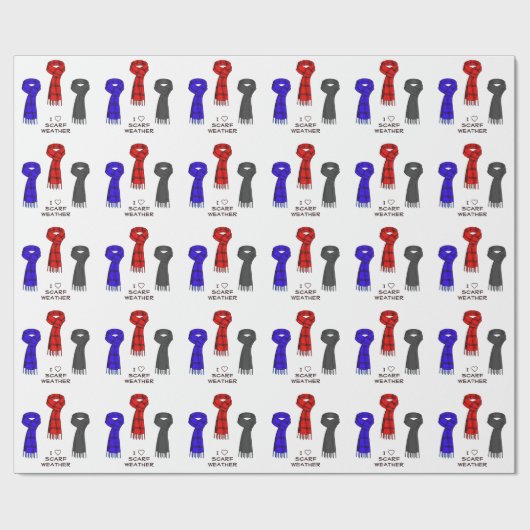 Ik hou van sjaals! cadeaupapier (Vlak)