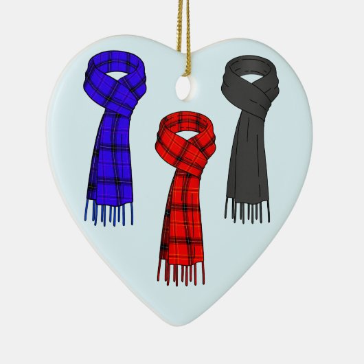 Ik hou van sjaals! keramisch ornament (Rechts)