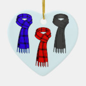 Ik hou van sjaals! keramisch ornament (Voorkant)