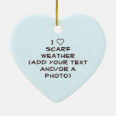 Ik hou van sjaals! keramisch ornament (Achterkant)