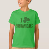 Ik hou van Sjenanigans Kinder St. Patrick's Day T-shirt (Voorkant)