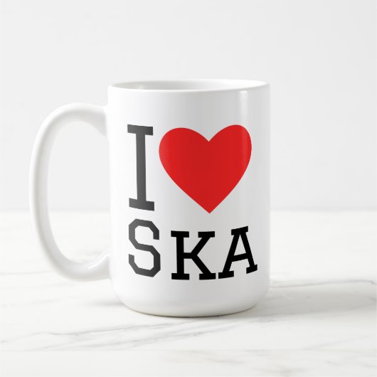 Ik hou van ska koffiemok (Links)