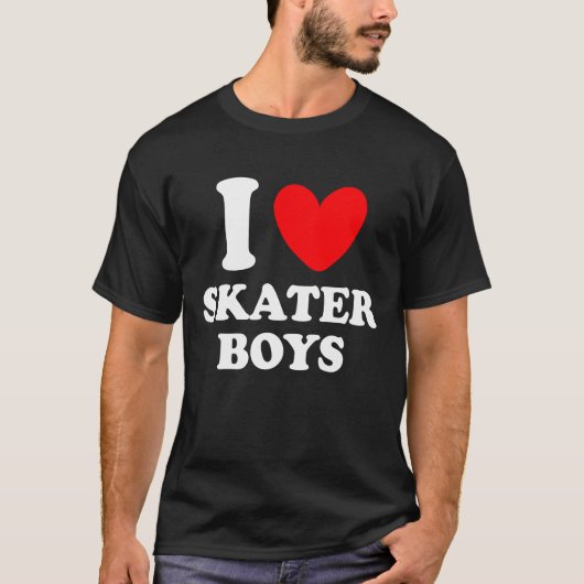 Ik hou van skaterboys t-shirt (Voorkant)