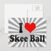 Ik hou van Skee Ball Briefkaart (Voorkant / Achterkant)
