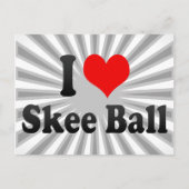 Ik hou van Skee Ball Briefkaart (Voorkant)