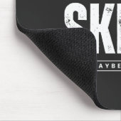 Ik hou van skiën en drie mensen muismat (Hoek)